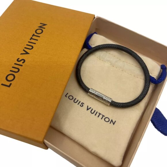 LOUIS VUITTON Bracelet-Keep It M6140D Damier Graphite Canvas - Picture 1 of 12